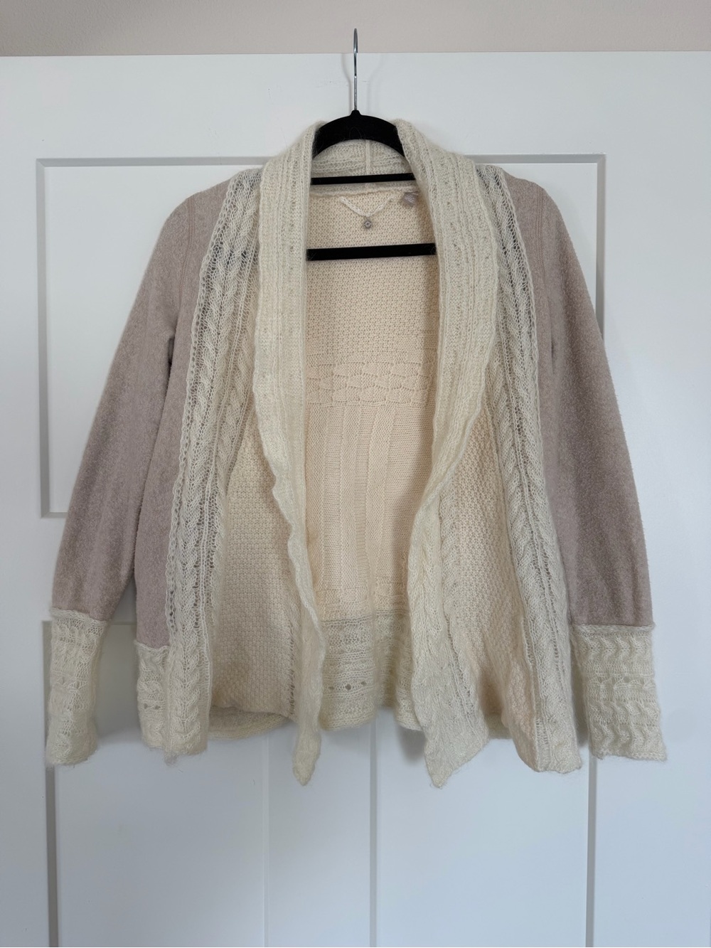 Knitted and Knotted Anthropologie Mix Stitch Cardigan